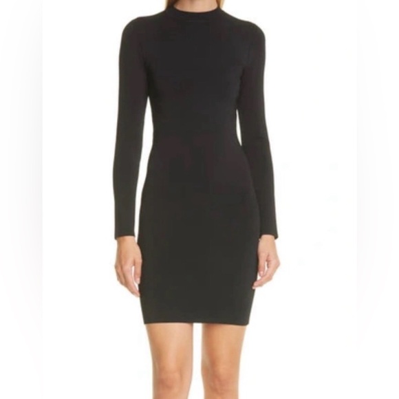 Alice + Olivia Estelle Black Reversible Long-Sleeved Mini Dress NWT - Picture 4 of 5